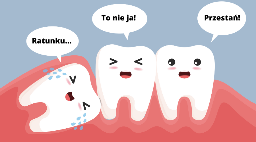 ząb mądrości boli przy przełykaniu - możliwe powody